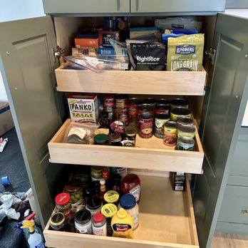 Cabinets 101 - Great pull out pantry drawers - Cabinetry Near Me - Rohnert Park, California