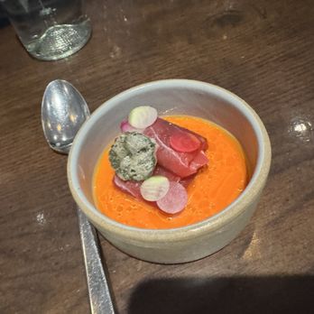 Rootstalk - Bluefin tuna in a spiced blood orange sauce - New American Near Me - Breckenridge, Colorado