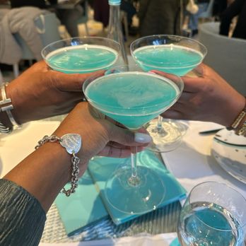 Tiffany's Blue Box Cafe - Tiffany blue martinis - Tea Rooms Near Me - New York, New York