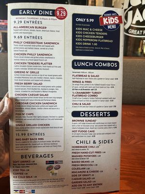Menu photo 1 Kickback Jack's Raleigh, NC
