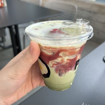 Poached Kitchen - Strawberry Matcha - Coffee & Tea Near Me - Anaheim, California Poached Kitchen - Strawberry Matcha - Coffee & Tea Near Me - Anaheim, California
