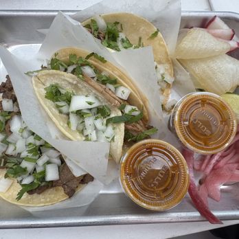 Tacos El Diablo - Three tacos: asada, carnitas, and birria. - Tacos Near Me - Ventura, California Tacos El Diablo - Three tacos: asada, carnitas, and birria. - Tacos Near Me - Ventura, California