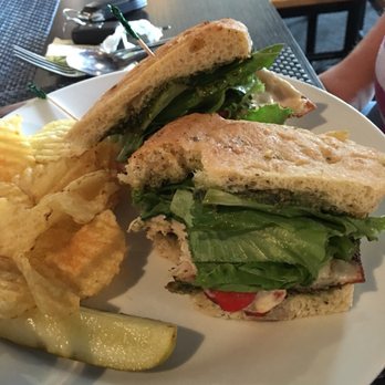 The Cheese Board - Chicken and Basil Pesto on Focaccia. - American Near Me - Reno, Nevada