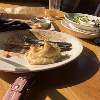 BJ's Restaurant & Brewhouse - This is how I had to put the plates on the side - New American Near Me - Downey, California BJ's Restaurant & Brewhouse - This is how I had to put the plates on the side - New American Near Me - Downey, California