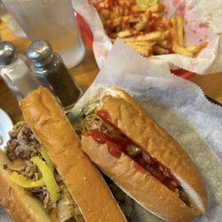 Dolce Luna - Cheesteak with hot peppers and fried onions
