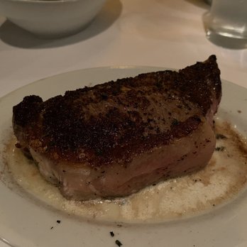 Ruth's Chris Steak House - New York Strip Signature Steak served blue when asked for rare - Steakhouses Near Me - Savannah, Georgia Ruth's Chris Steak House - New York Strip Signature Steak served blue when asked for rare - Steakhouses Near Me - Savannah, Georgia