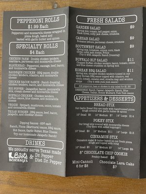 Menu photo 2 Gumby's Pizza College Station, TX Menu photo 2 Gumby's Pizza College Station, TX