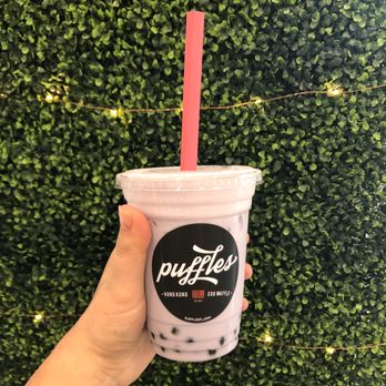 Puffles - Ubi milk bubble tea - Desserts Near Me - Hollywood, Florida