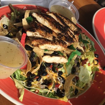 Surf Hut - Sunset salad with blackened chicken - Seafood Near Me - Destin, Florida