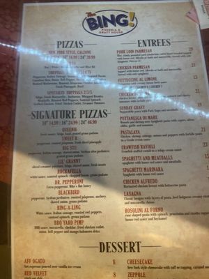 Menu photo 3 The Bing Pizzeria League City, TX