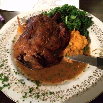 Sovereign - Dine with Swine (pork shank, sweet potato puree and kale) - Gastropubs Near Me - Plainfield, Illinois Sovereign - Dine with Swine (pork shank, sweet potato puree and kale) - Gastropubs Near Me - Plainfield, Illinois