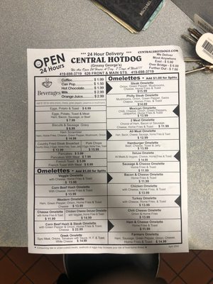 Menu photo 5 Central Hot Dog Toledo, OH