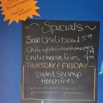 Rec’s Hushpuppie Heaven - a chalkboard with a price list on it - Comfort Food Near Me - Pflugerville, Texas Rec’s Hushpuppie Heaven - a chalkboard with a price list on it - Comfort Food Near Me - Pflugerville, Texas