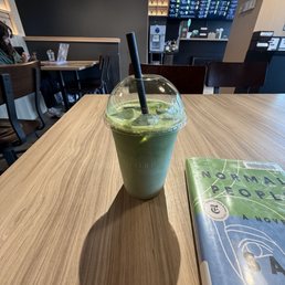 ordered the iced matcha latte and it was yums