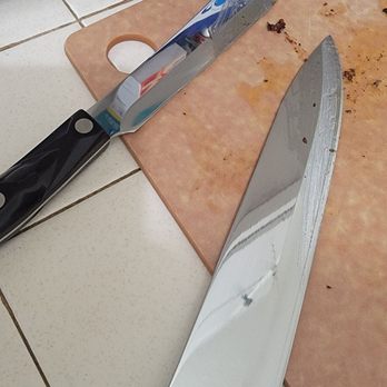 Man Of Steel Sharpening - Butcher and chef after cutting the ribs and lamb. - Knife Sharpening Near Me Man Of Steel Sharpening - Butcher and chef after cutting the ribs and lamb. - Knife Sharpening Near Me