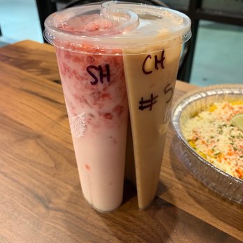 Zero Degrees - Strawberry horchata and Coffee horchata - Bubble Tea Near Me - Orlando, Florida