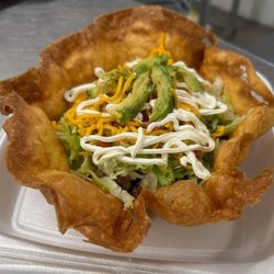 Sunrise Burritos And Tacos - Tuesday special taco salad your choice of meat chicken, steak, ground beef