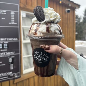 Coffee Corral - Blended Cookies and Cream - Coffee & Tea Near Me - Athol, Idaho Coffee Corral - Blended Cookies and Cream - Coffee & Tea Near Me - Athol, Idaho