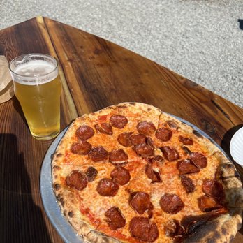Brickery Pizza - Pepperoni pizza - soooooo good - Pizza Near Me - Mendocino, California