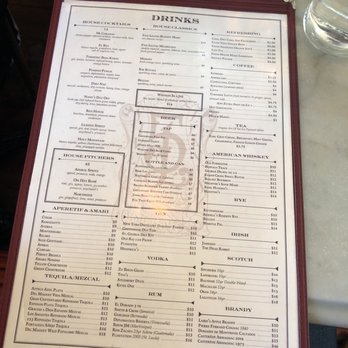 Five Leaves - Drink menu - New American Near Me - Brooklyn, New York