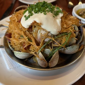 Casa Mono - Fideos with Chorizo, Clams & Garlic Sherry Aioli - Spanish Near Me - New York, New York Casa Mono - Fideos with Chorizo, Clams & Garlic Sherry Aioli - Spanish Near Me - New York, New York