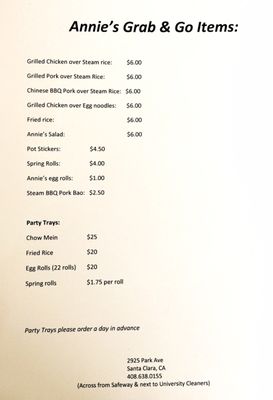 Menu photo 7 Annie's Sandwiches Santa Clara, CA