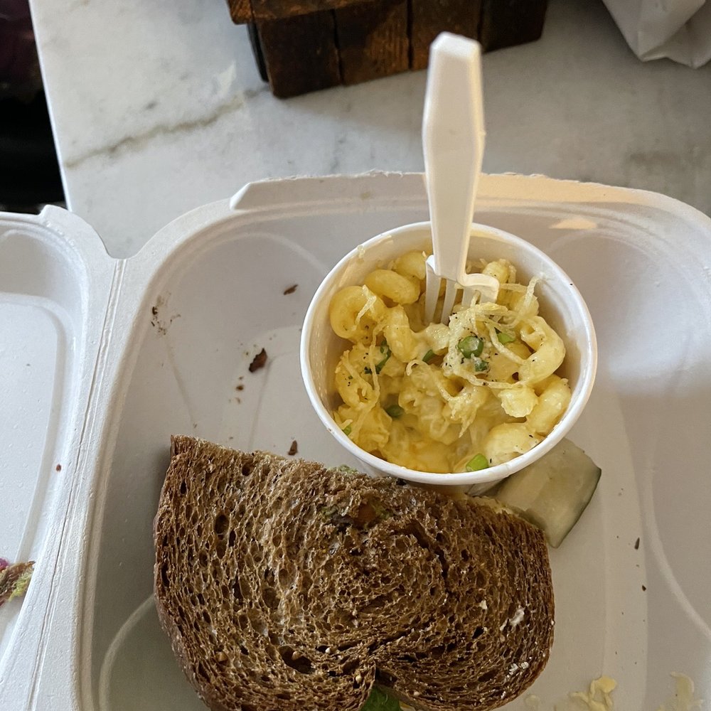 Rye Turkey with Bacon and Avocado & Mac & Cheese Rye Turkey with Bacon and Avocado & Mac & Cheese
