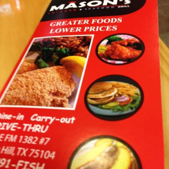 Mason's Chicken N Seafood Grill - Take out menu - Chicken Wings Near Me - Cedar Hill, Texas Mason's Chicken N Seafood Grill - Take out menu - Chicken Wings Near Me - Cedar Hill, Texas