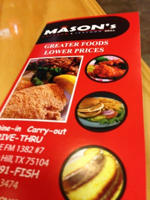 Menu photo 4 Mason's Chicken N Seafood Grill Cedar Hill, TX Menu photo 4 Mason's Chicken N Seafood Grill Cedar Hill, TX