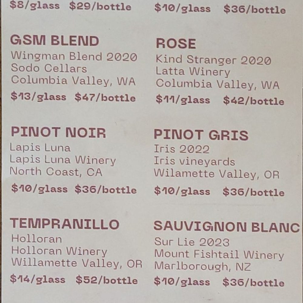 Nicole's Bar - Wine List - Chicken Wings Near Me - Olympia, Washington Nicole's Bar - Wine List - Chicken Wings Near Me - Olympia, Washington