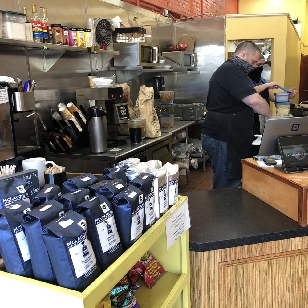 Earthly Coffee - Inside the coffee house - Coffee & Tea Near Me - Oakland, California Earthly Coffee - Inside the coffee house - Coffee & Tea Near Me - Oakland, California