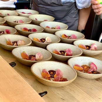 Astera - Watermelon radish, Murcott tangerine, coriander, ginger-lemongrass essence, bay laurel hemp, Habanada - Cocktail Bars Near Me - Portland, Oregon