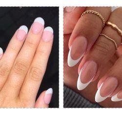 Anthony Vince Nail Spa - This is what I asked for on the right, and this is what I got on the left.