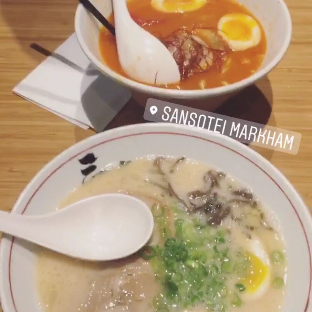 Sansotei Ramen - Two types Of ramen with thick noodles. - Japanese Near Me - Markham, Ontario Sansotei Ramen - Two types Of ramen with thick noodles. - Japanese Near Me - Markham, Ontario