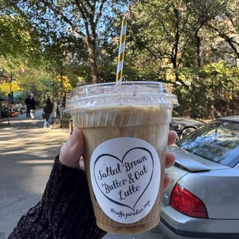Caffe Paradiso - Salted brown butter & oat latte with cream top - Coffee & Tea Near Me - New York, New York Caffe Paradiso - Salted brown butter & oat latte with cream top - Coffee & Tea Near Me - New York, New York
