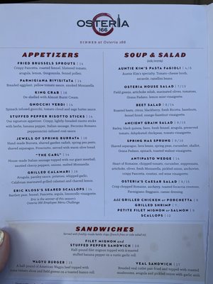 Menu photo 7 Osteria 166 Buffalo, NY