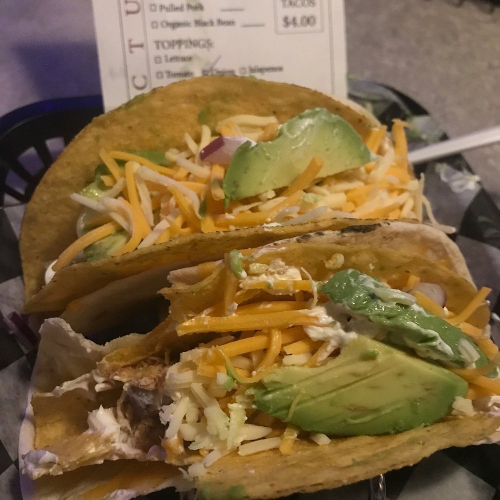 Sanctuary - BBQ chicken tacos with sanctuary shells. Sanctuary shells are a necessary upgrade. - Tacos Near Me - Norfolk, Virginia Sanctuary - BBQ chicken tacos with sanctuary shells. Sanctuary shells are a necessary upgrade. - Tacos Near Me - Norfolk, Virginia