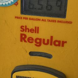 Shell - Welcome to California gas price. $6.57