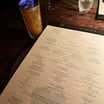Toca Madera - Menu - Steakhouses Near Me - Houston, Texas