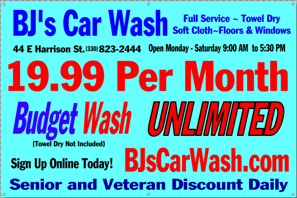 BJ’S BRUSHLESS CAR WASH LLC Updated September 2024 44 E Harrison St