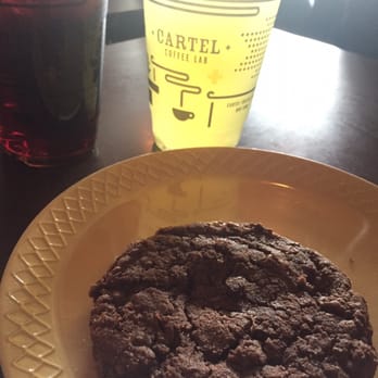 Cartel Roasting Co - Iced green tea and cold brew with double chocolate chip cookie - Cafes Near Me - Tucson, Arizona Cartel Roasting Co - Iced green tea and cold brew with double chocolate chip cookie - Cafes Near Me - Tucson, Arizona