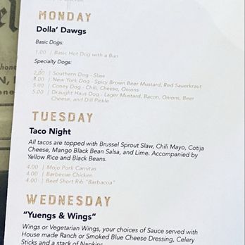 Yuengling - Special menu offerings as of March 8, 2024 - Breweries Near Me - Tampa, Florida Yuengling - Special menu offerings as of March 8, 2024 - Breweries Near Me - Tampa, Florida