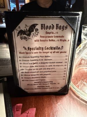 Menu photo 2 Vampire Cafe New Orleans, LA Menu photo 2 Vampire Cafe New Orleans, LA