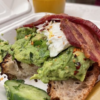 Cafe Madeline - Avocado Toast on sourdough - Breakfast & Brunch Near Me - Brooklyn, New York Cafe Madeline - Avocado Toast on sourdough - Breakfast & Brunch Near Me - Brooklyn, New York