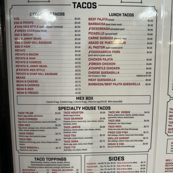 Mex Taco House - Breakfast & Brunch Near Me - Cypress, Texas