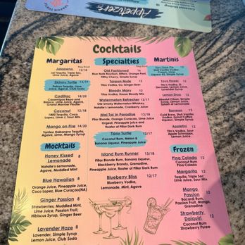 Tarpon Turtle Waterfront Grill - Cocktail menu - New American Near Me - Tarpon Springs, Florida Tarpon Turtle Waterfront Grill - Cocktail menu - New American Near Me - Tarpon Springs, Florida