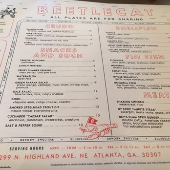 BeetleCat - Seafood Near Me - Atlanta, Georgia
