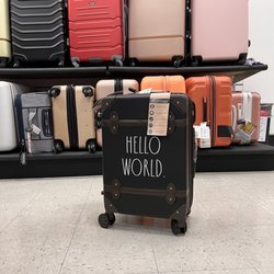 HomeGoods - Rae dunn luggage. So cute! But not worth $100