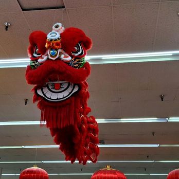 SF Supermarket - Dragon costumes on display - International Grocery Near Me - Las Vegas, Nevada