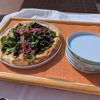 The Cove - Lebneh and avocado pizza - Mediterranean Near Me - Westlake Village, California